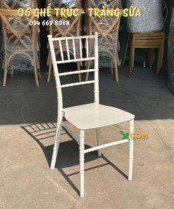 Ghế Tiffany Nhựa Bóng Nguyên Khối 04 Thanh Giằng Xcom 2 ghe tiffany nhua mau trang 4