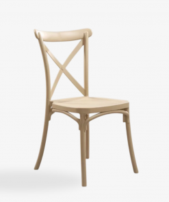 Ghế Crossback Nhựa Lưng Đan Chéo Nhập Khẩu Nguyên Khối