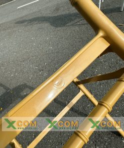 Ghế Tiffany Nhựa Bóng Vàng Đồng 04 Thanh Giằng Xcom 3 ghe 4