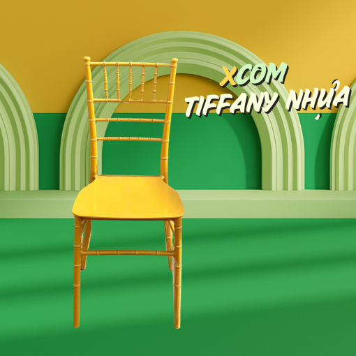 Tiffany nhựa vàng – Ghế Sự Kiện
