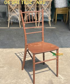 ghế tiffany nhựa nâu